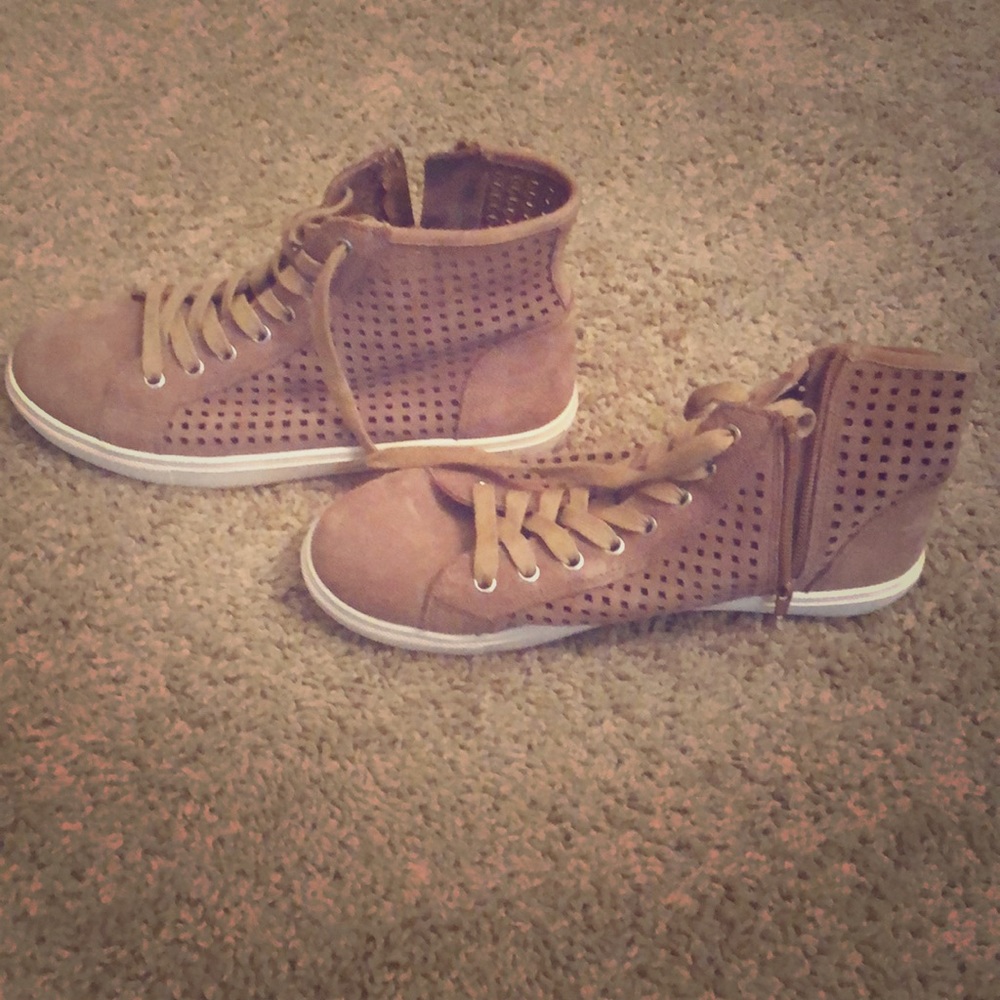 Steve Madden Perforated Suede High Tops